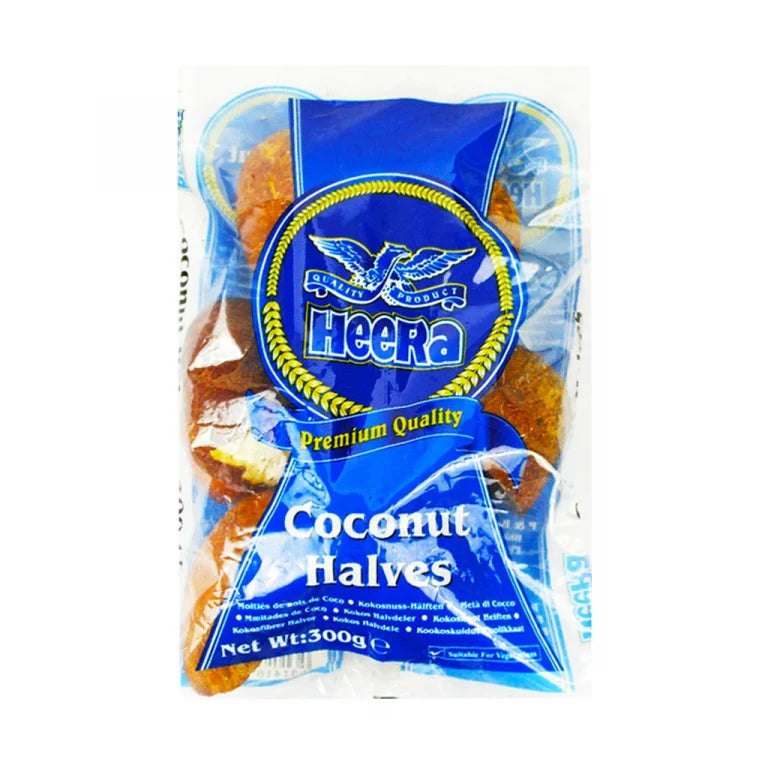 Heera kokosnødhalvdele 300g