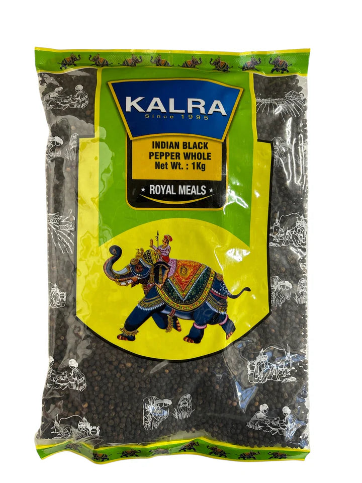 Kalra sort peber hel 100g