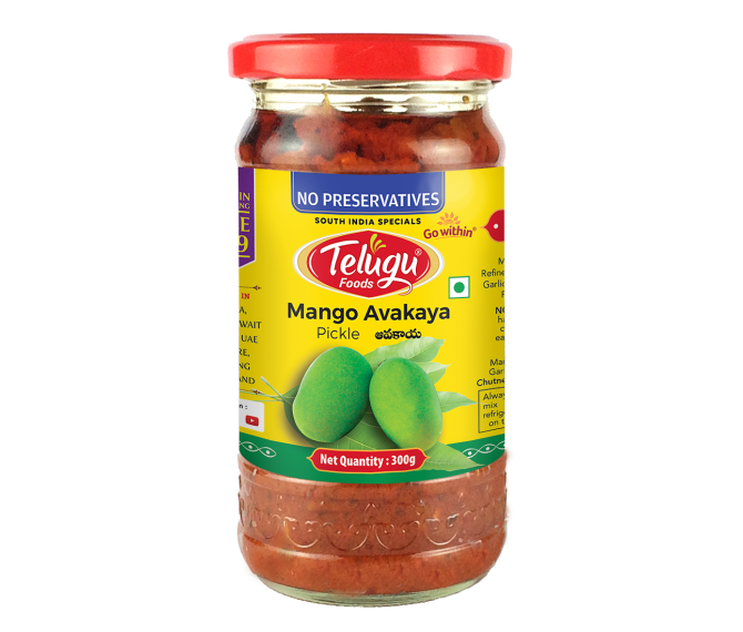 Telugu Foods Mango Ingefær Syltede agurker 300g