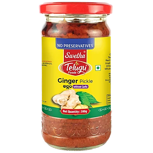 Telugu foods ingefærsyltede agurker 300g