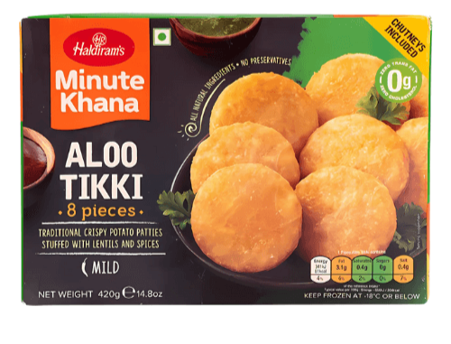 Haldiram Aloo Tikki 8stk 420g