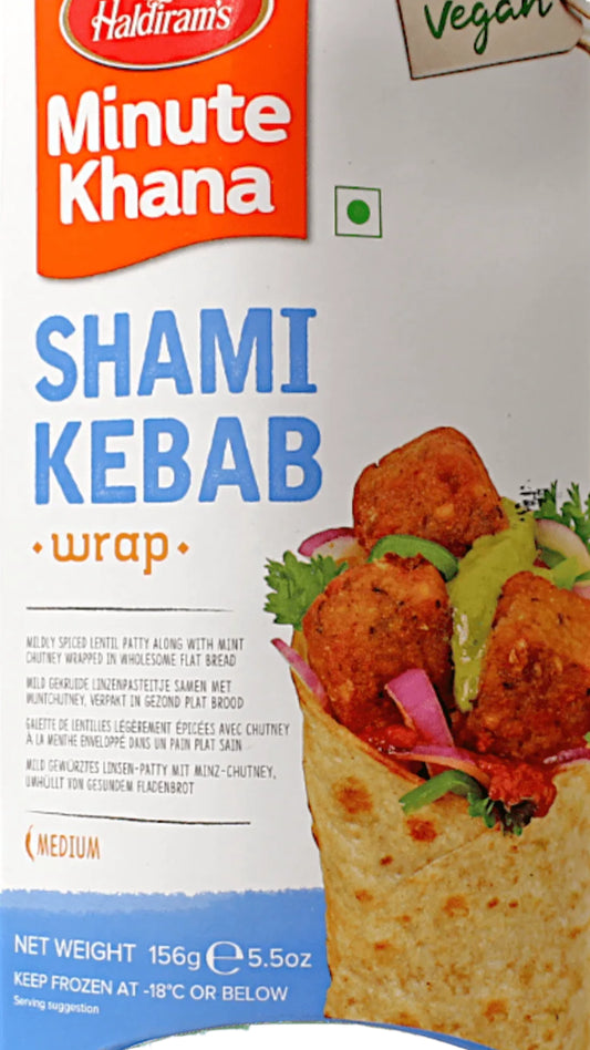 Haldiram Shami kabab wrap Frozen 156g