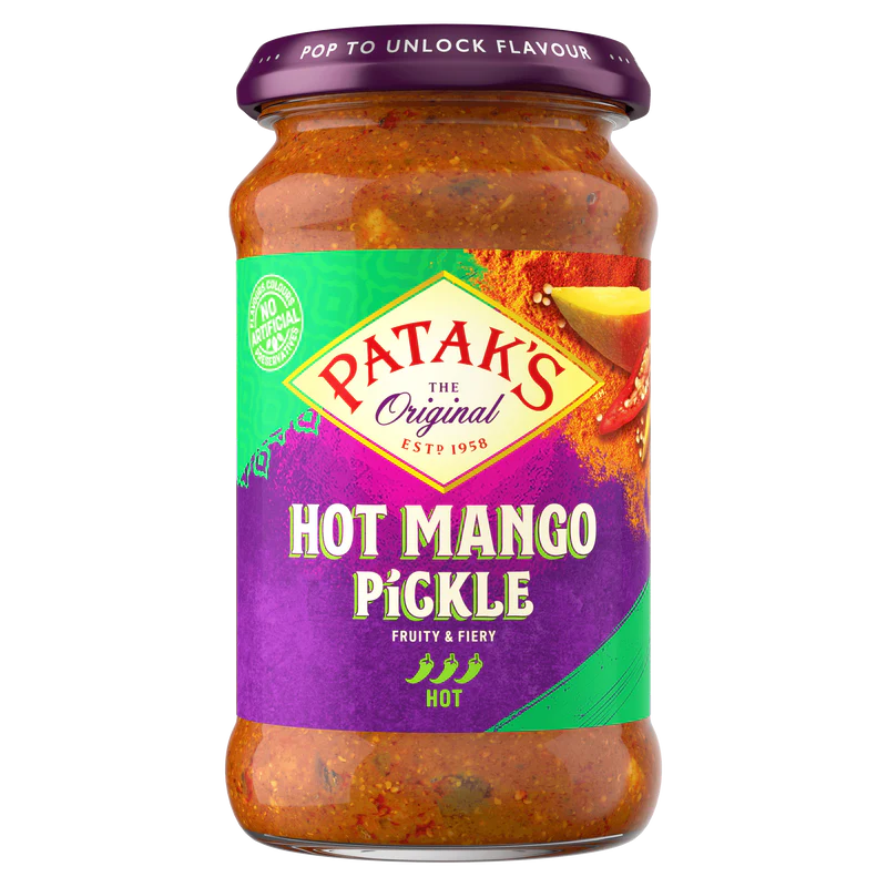 Pataks varme mango-pickle 283 g