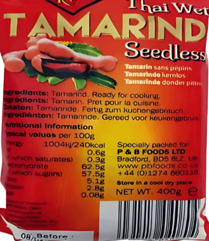 Packaged tamarind seeds with Desi Mart logo on a white background