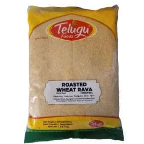 Telugu foods Roasted Brown Wheat Rava 1kg