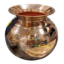 Pooja lota (kobber/messing)